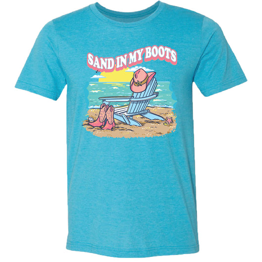 136 Sand in Boots Heather Aqua