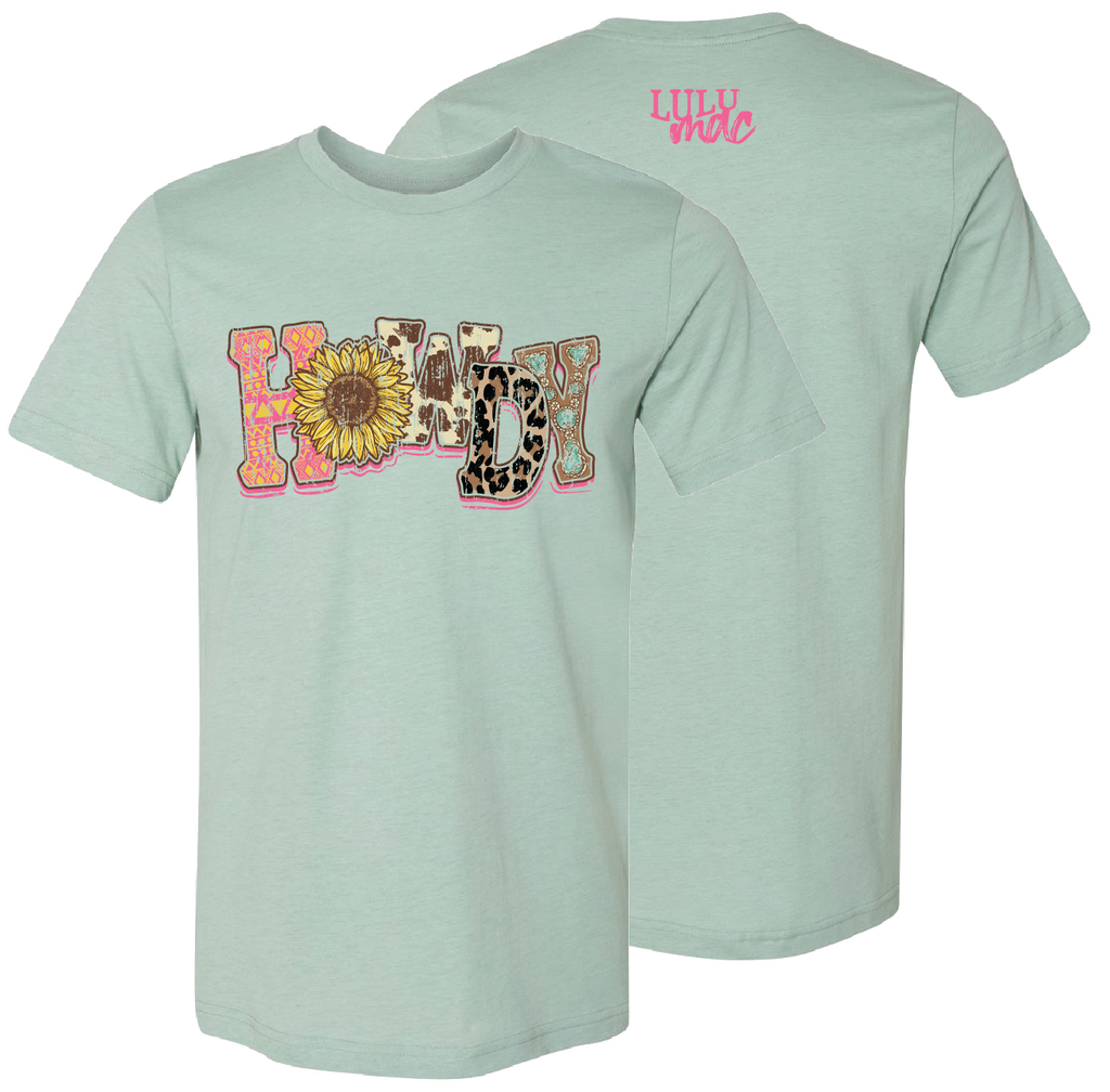 Girlie Girl Originals World Sunflower T-Shirt - Heather Red Short Sleeve Tee, XX-Large