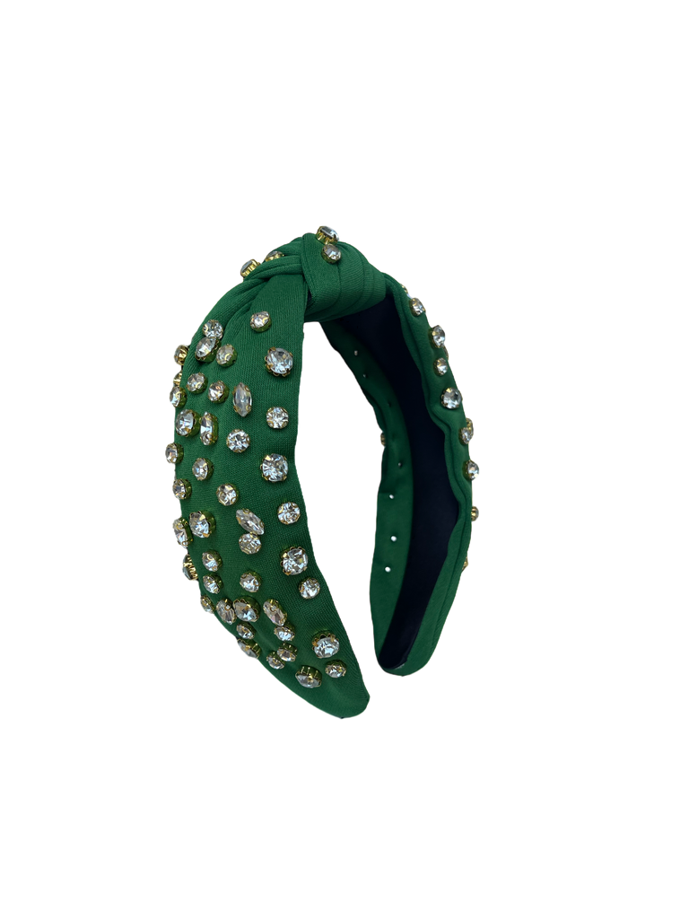 HB9213 Clear Top Knot Headband Green Girlie Girl Wholesale