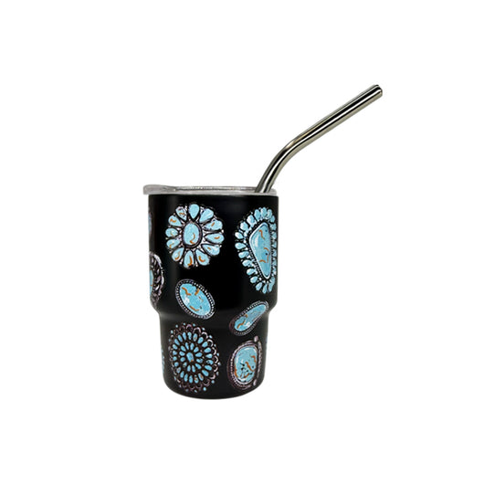 Mini- Mini 3 oz Morgan Tumbler Black Concho