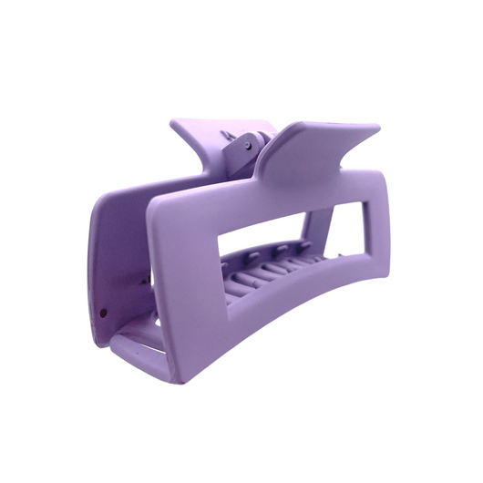 HCR-12S Large Rectangle Hair Clip-Dark Purple
