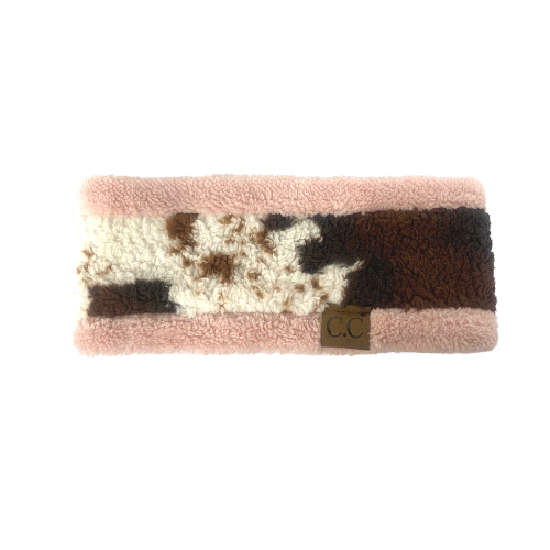 HW-47 Cow Headwrap Indi Pink