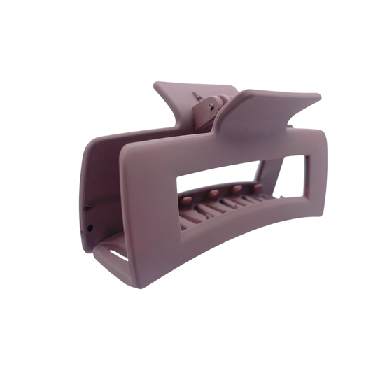 HCR-12S Large Rectangle Hair Clip-Brown