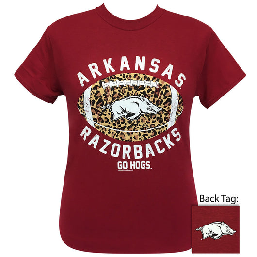 Arkansas Leopard Football Cardinal SS-067