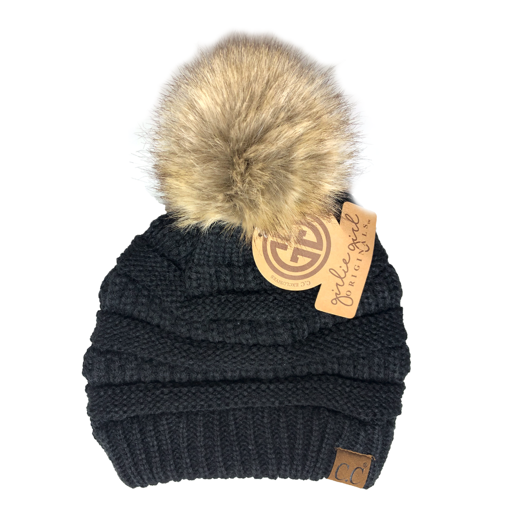 Fur Pom CC Beanie HAT43 –