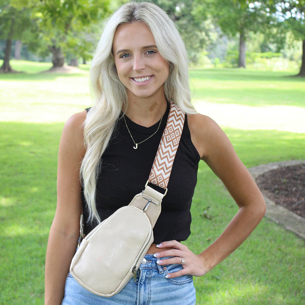 CB6680 Lilly Crossbody Vegan Leather Bone Girlie Girl Wholesale