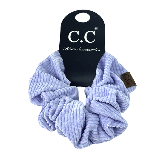 SCR-03 C.C CORDUROY SCRUNCHIE HYDRANGEA