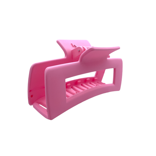HCR-12S Large Rectangle Hair Clip-Light Pink