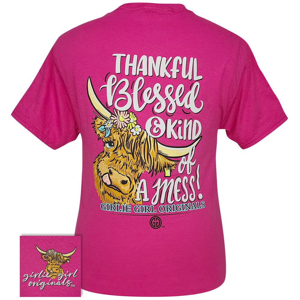 2538 Thankful Blessed SS Cyber Pink Girlie Girl Wholesale