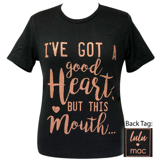 Lulu Mac - Good Heart- Black Heather SS-25