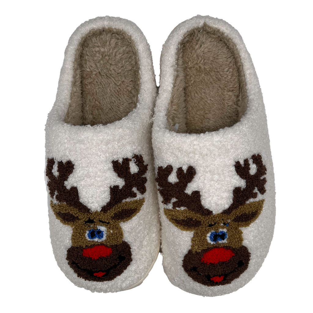 SF1120 Reindeer Slippers White Girlie Girl Wholesale