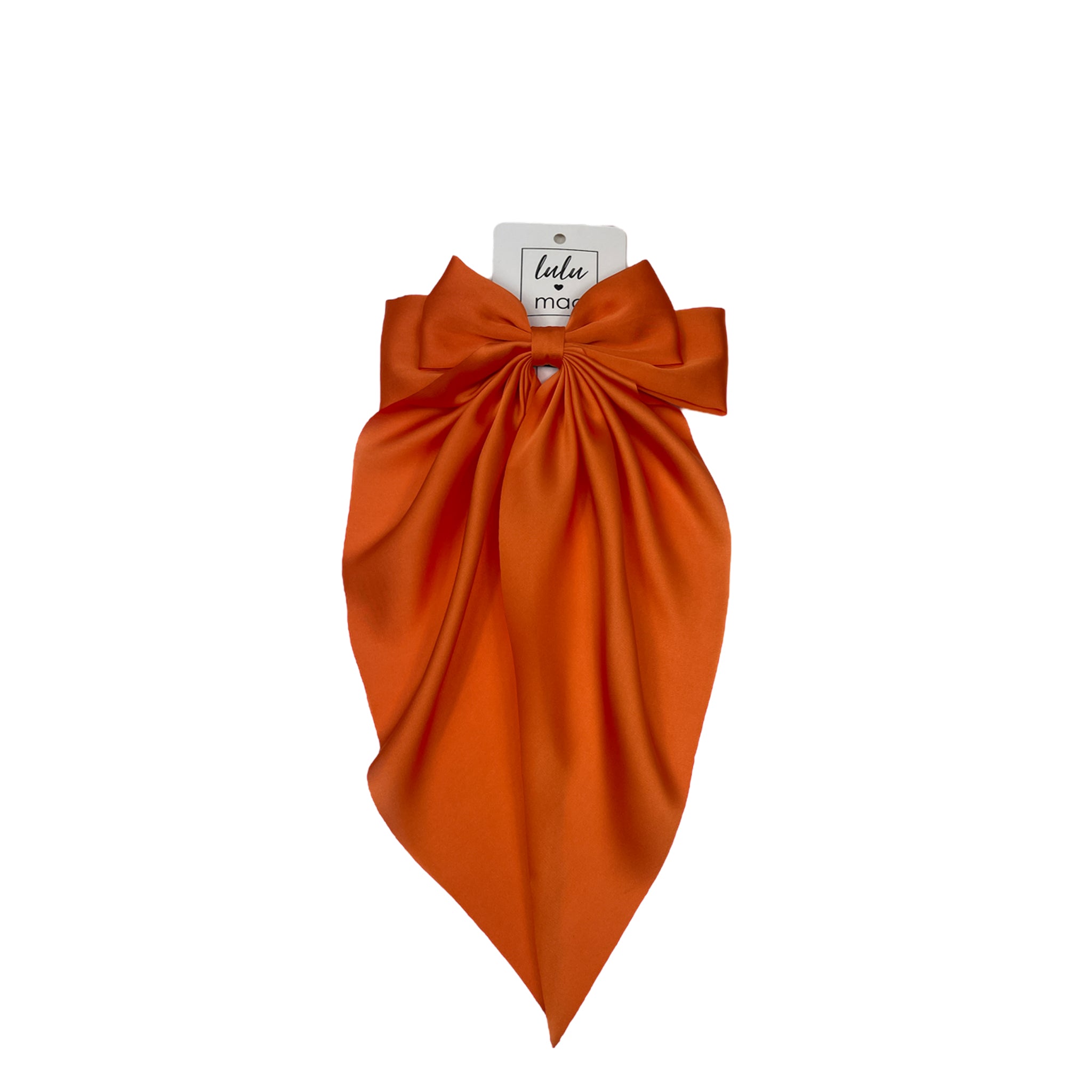 DDL-2270 Large Satin Bow Orange