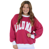 LM-SW-1002 Color Block Plum/White - Stitch