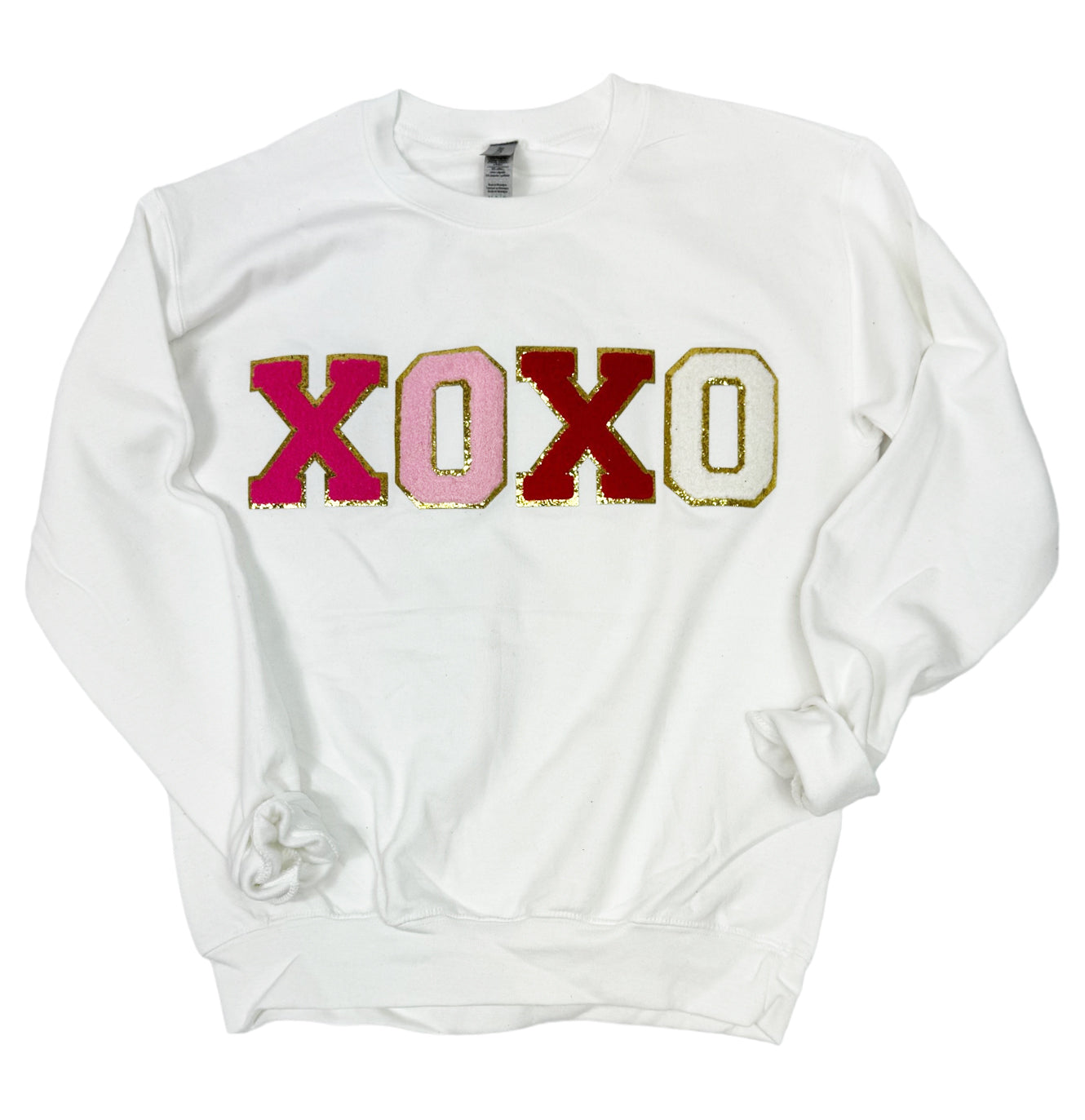 SW-6723 XOXO-White Sweatshirt
