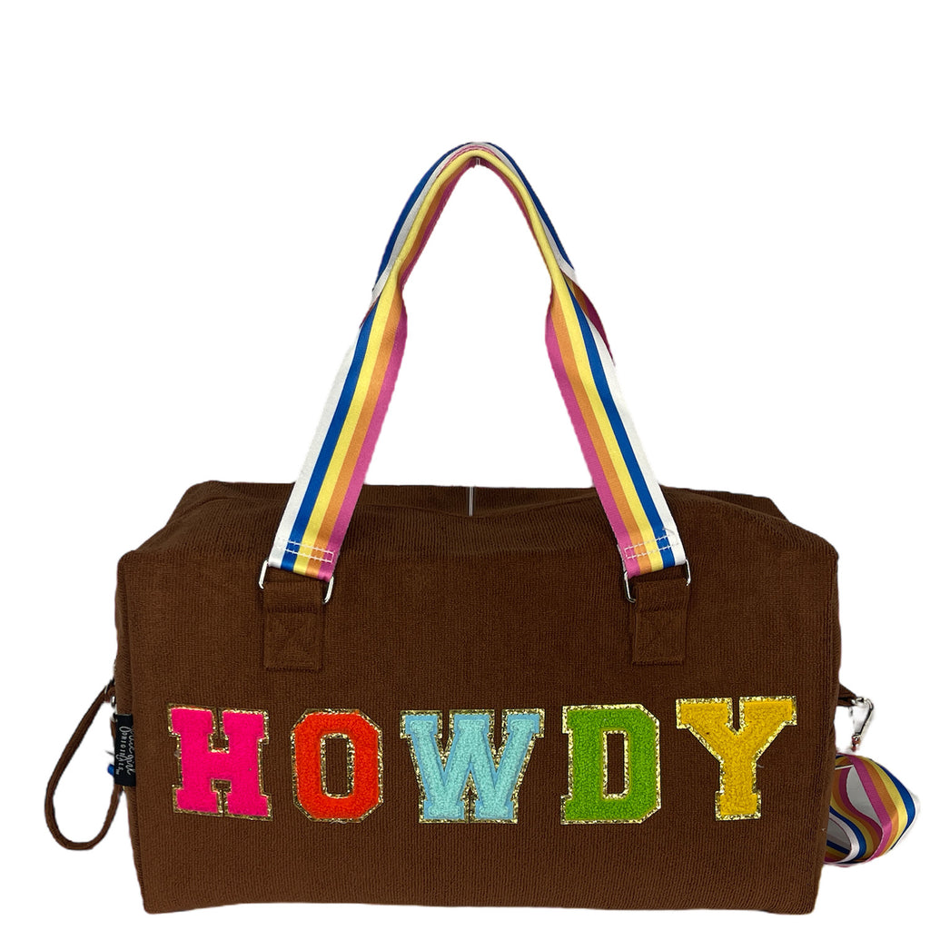 TC-2018 Howdy Terry Cloth Duffle – Girlie Girl Wholesale