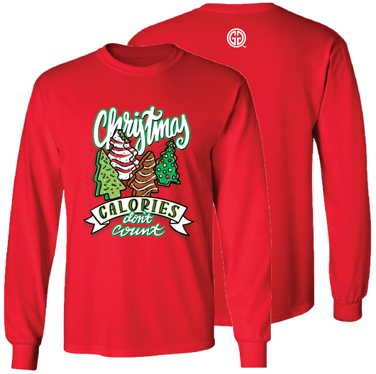 Christmas Calories Red LS-2614