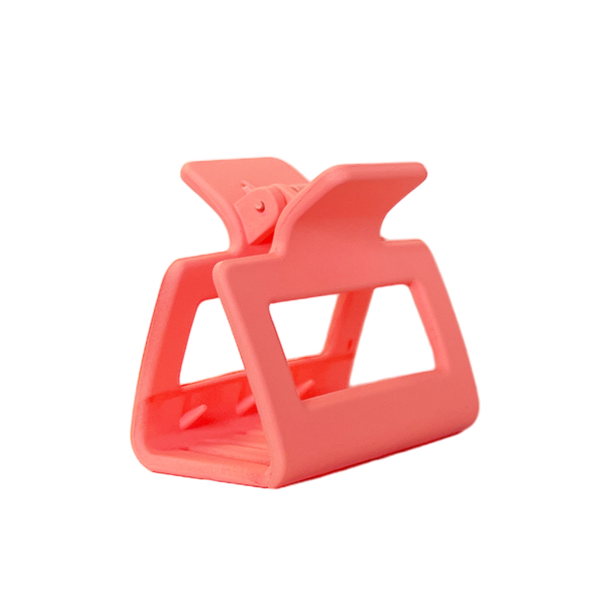 HCS-14S Small Square Hair Clip-Coral