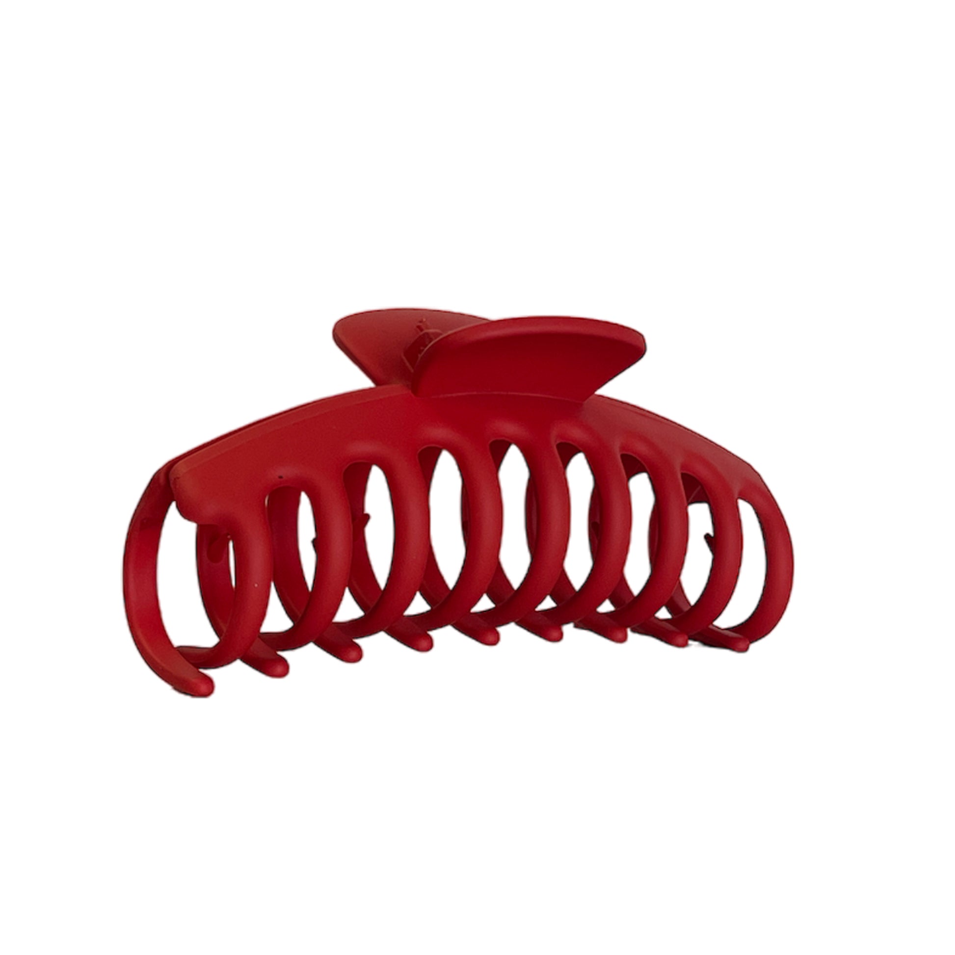 HCO-13S Oval Hair Clip-Red