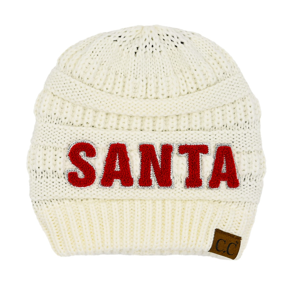 HTE-0035 Hat Ivory Santa