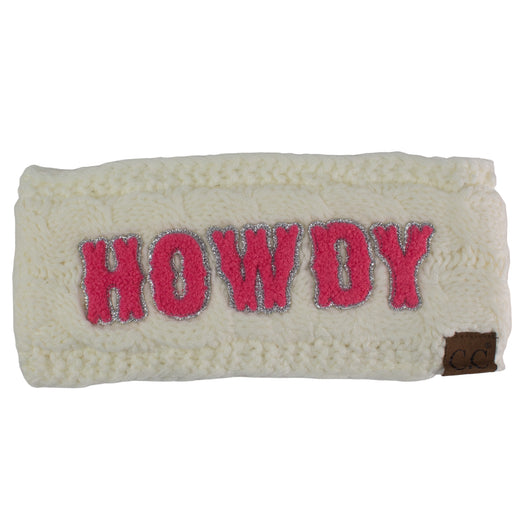 BJ-HWE-0037 Howdy Ivory Headwrap