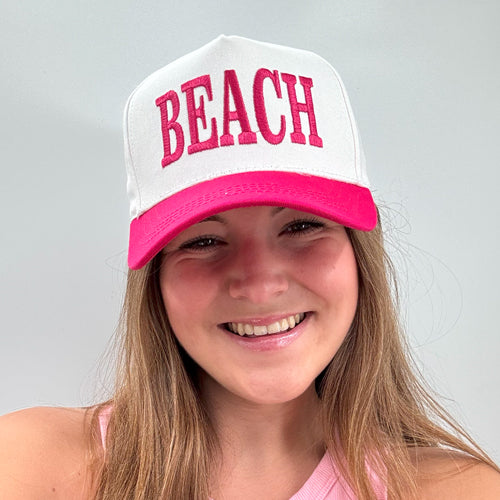 LM-3014 BEACH CAP HOT PINK