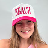 LM-3014 BEACH CAP HOT PINK