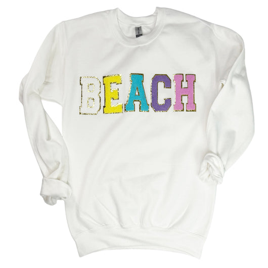 SW-6723 Beach-White Sweatshirt