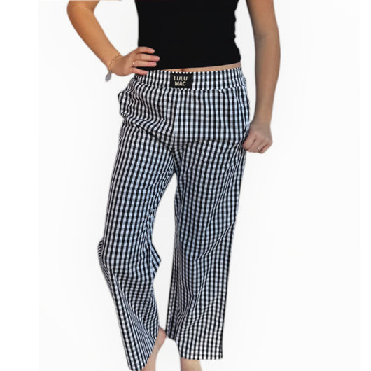 PAGH- BLACK GINGHAM PANT