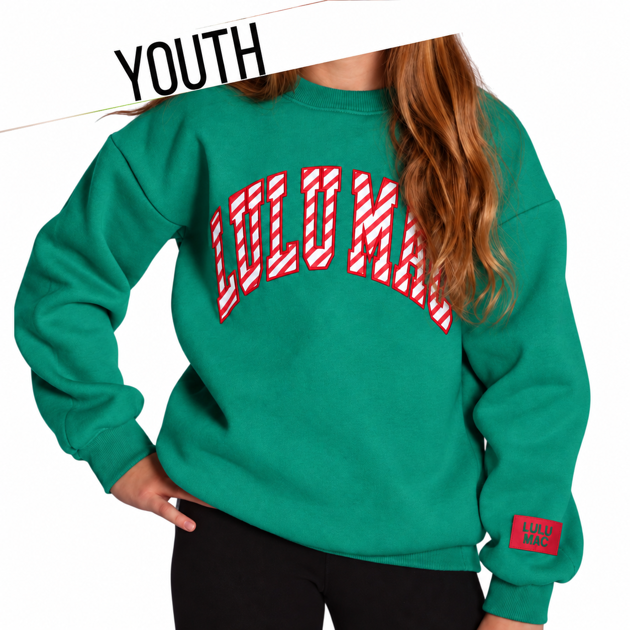 KD-SW-1026 Youth Candy Cane - Green