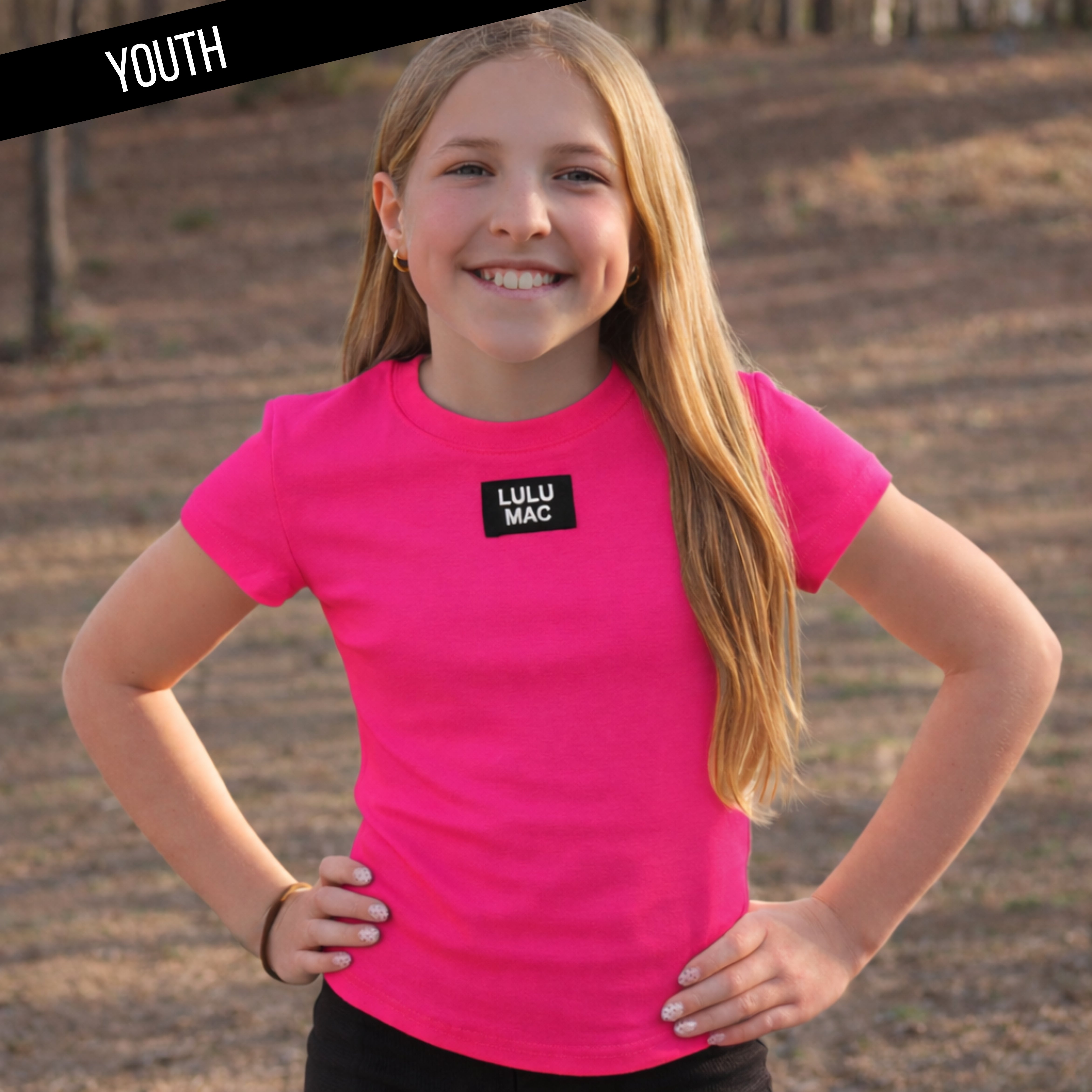 KD-TP1000 Kids Baby Doll Top - Hot Pink