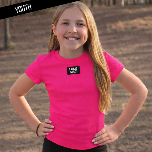 KD-TP1000 Kids Baby Doll Top - Hot Pink