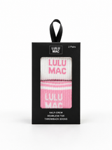 LM-SO-1000 Lulu Mac Socks 2 Pair Box- LIGHT PINK/LIGHT PINK