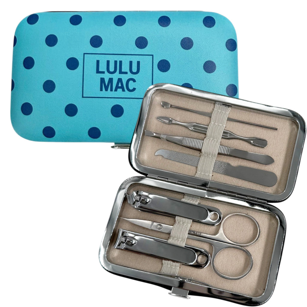 MCPD- Blue/Navy Dot Manicure Set
