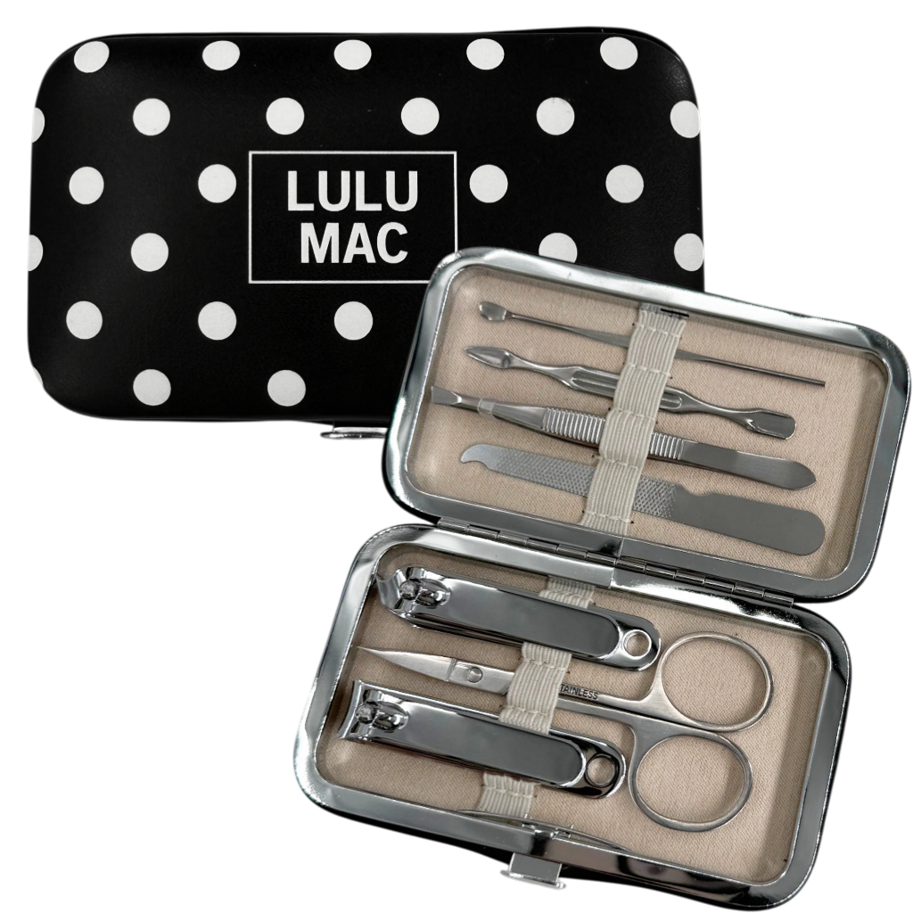 MCPD- Black/White Dot Manicure Set