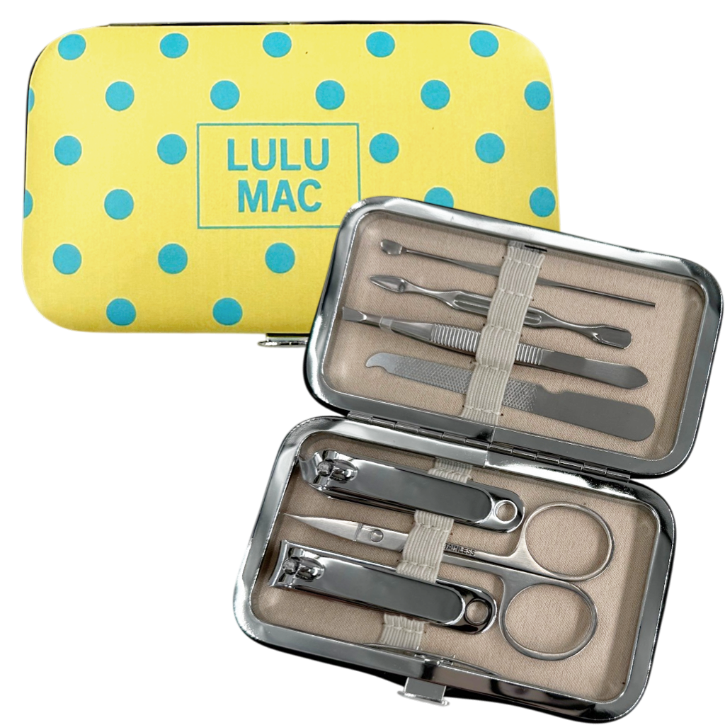 MCPD- Butter/Blue Dot Manicure Set