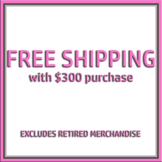 ***FREE SHIPPING EXCLUDED FROM RETIRED MERCHANDISE***