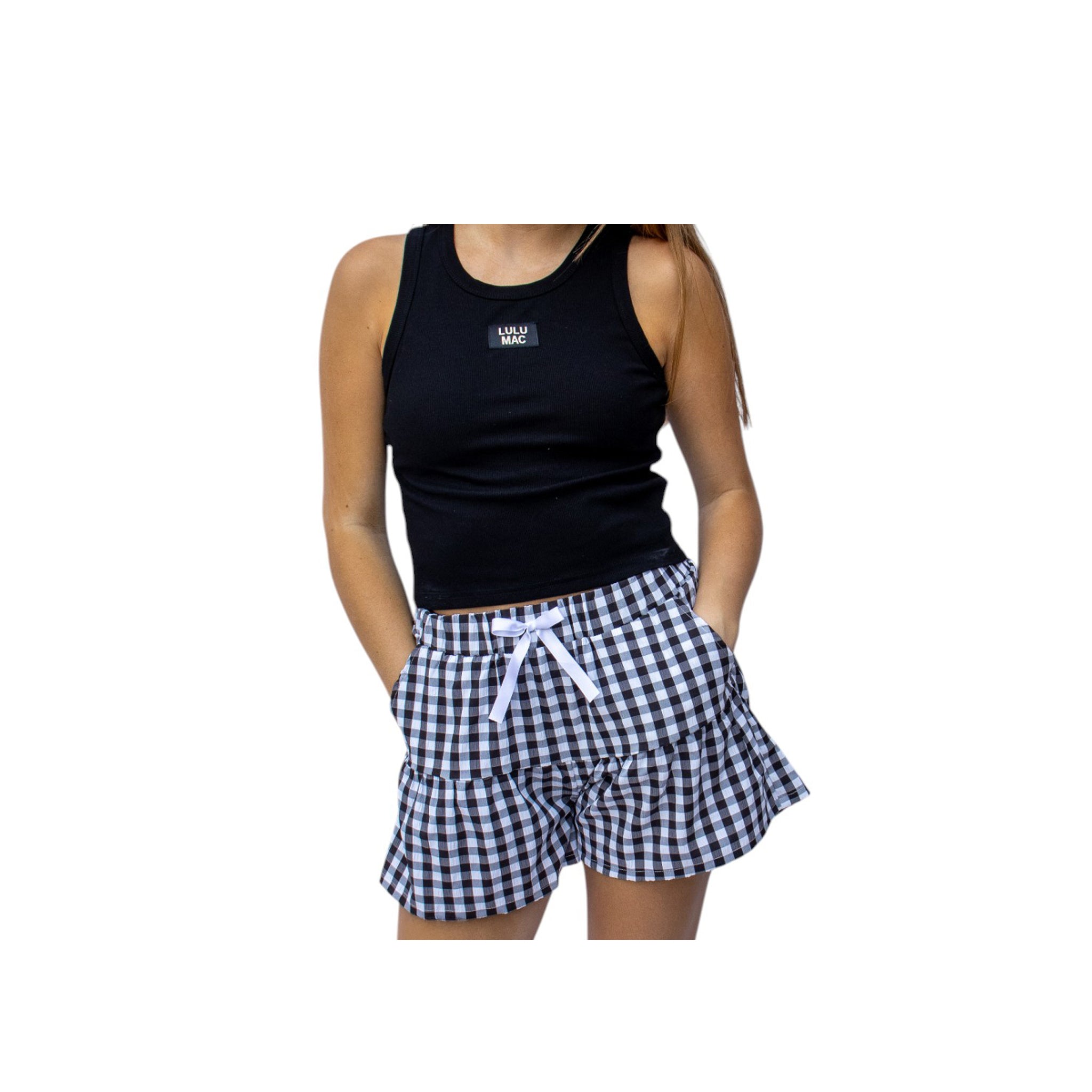 LM-1112 BLACK MODERN SKORT
