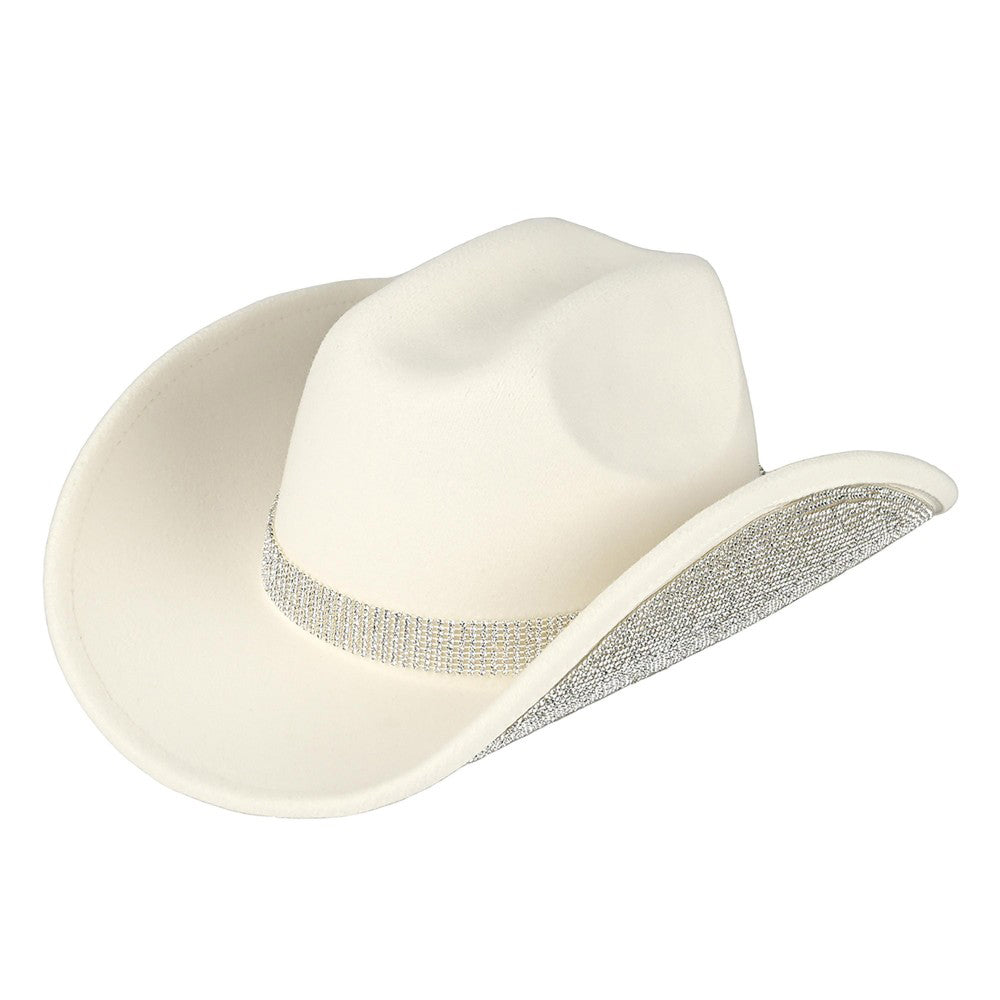 TCC-0073 Ivory-Clear Cowgirl Hat