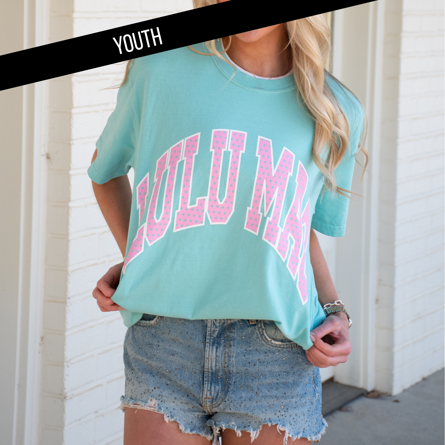 KD-PD-1001 Chalky Mint Youth Comfort Colors Tee