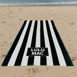 BT1413-Black Darby Beach Towel