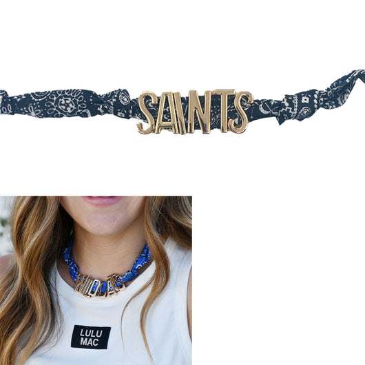 TEAM CHARM NECKLACE-SAINTS