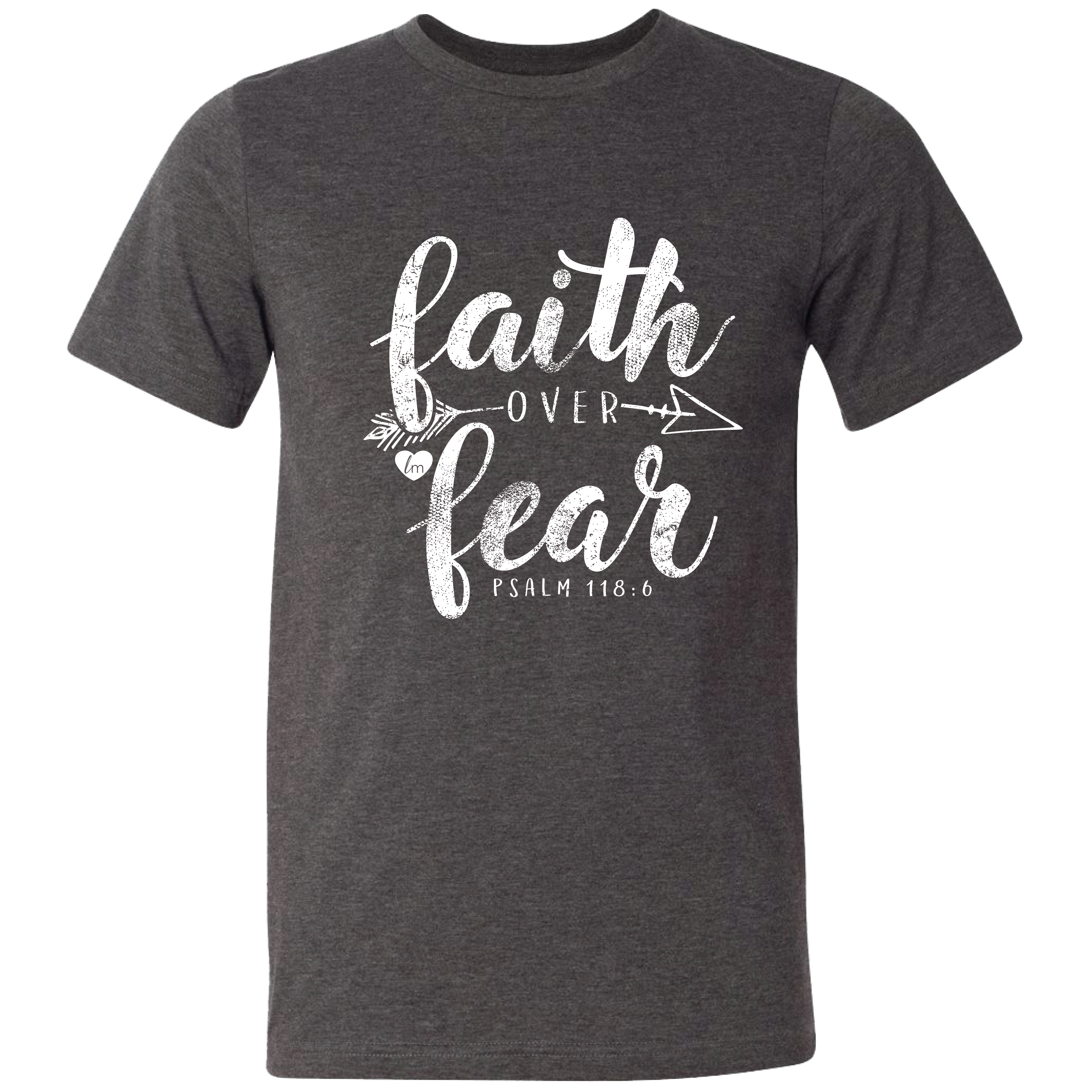 LM-24 Faith Over Fear Dark Grey Heather