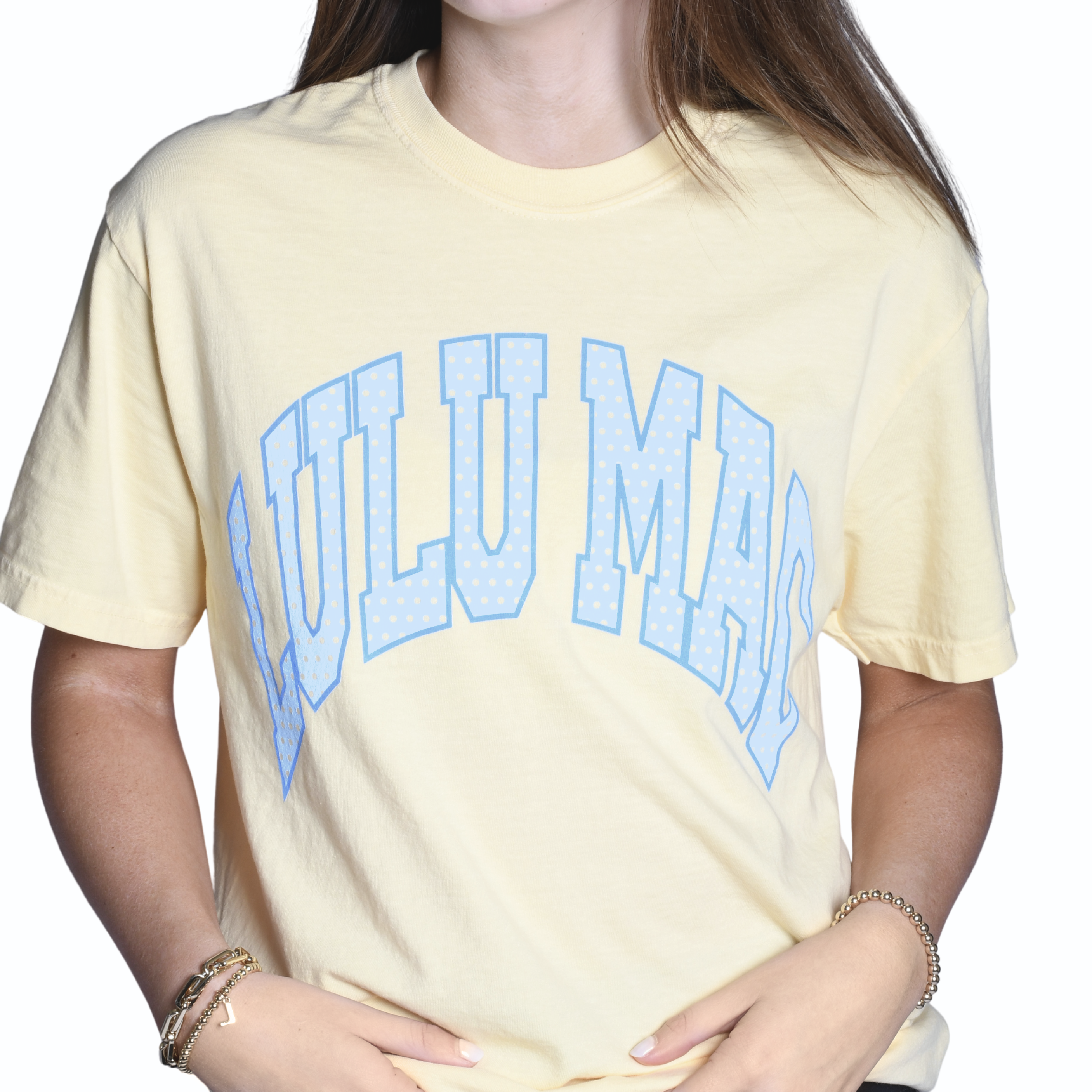 LM-PD-1001 Polka Dot Adult Butter Comfort Colors Tee