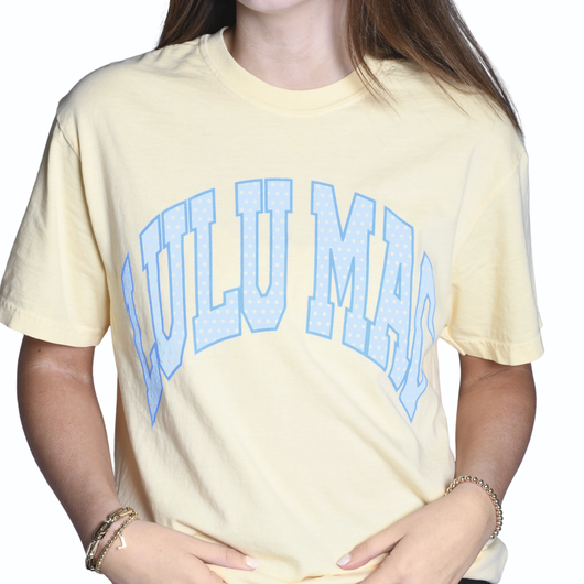 LM-PD-1001 Polka Dot Adult Butter Comfort Colors Tee