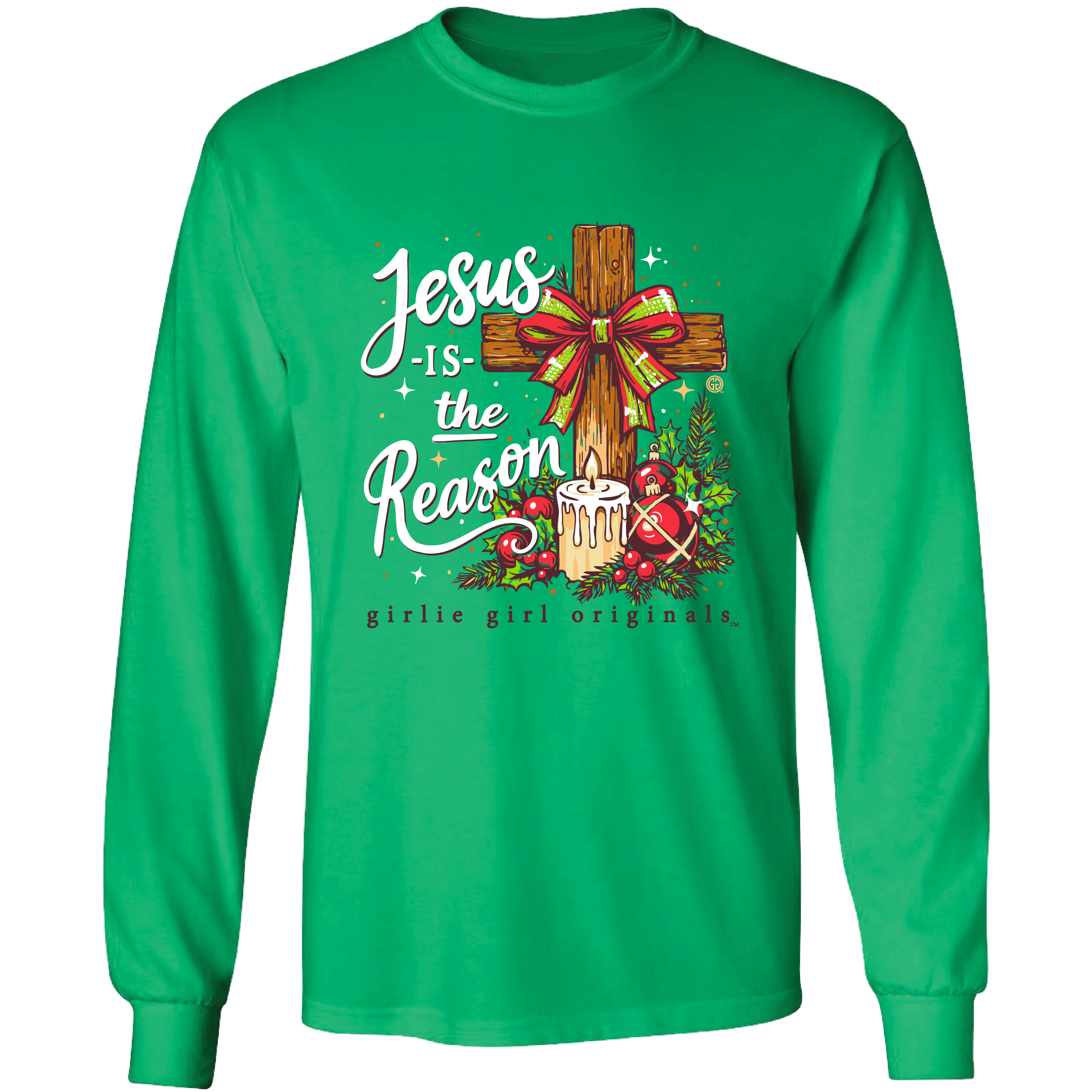 GGO-2817 Jesus Season Candle - Irish Green