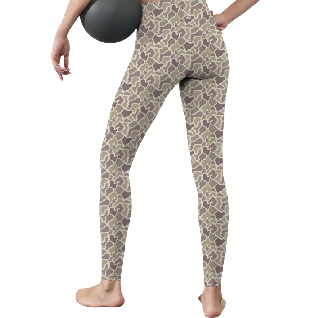 PLG-4248 PRINTED LEGGINGS LIGHT CAMO