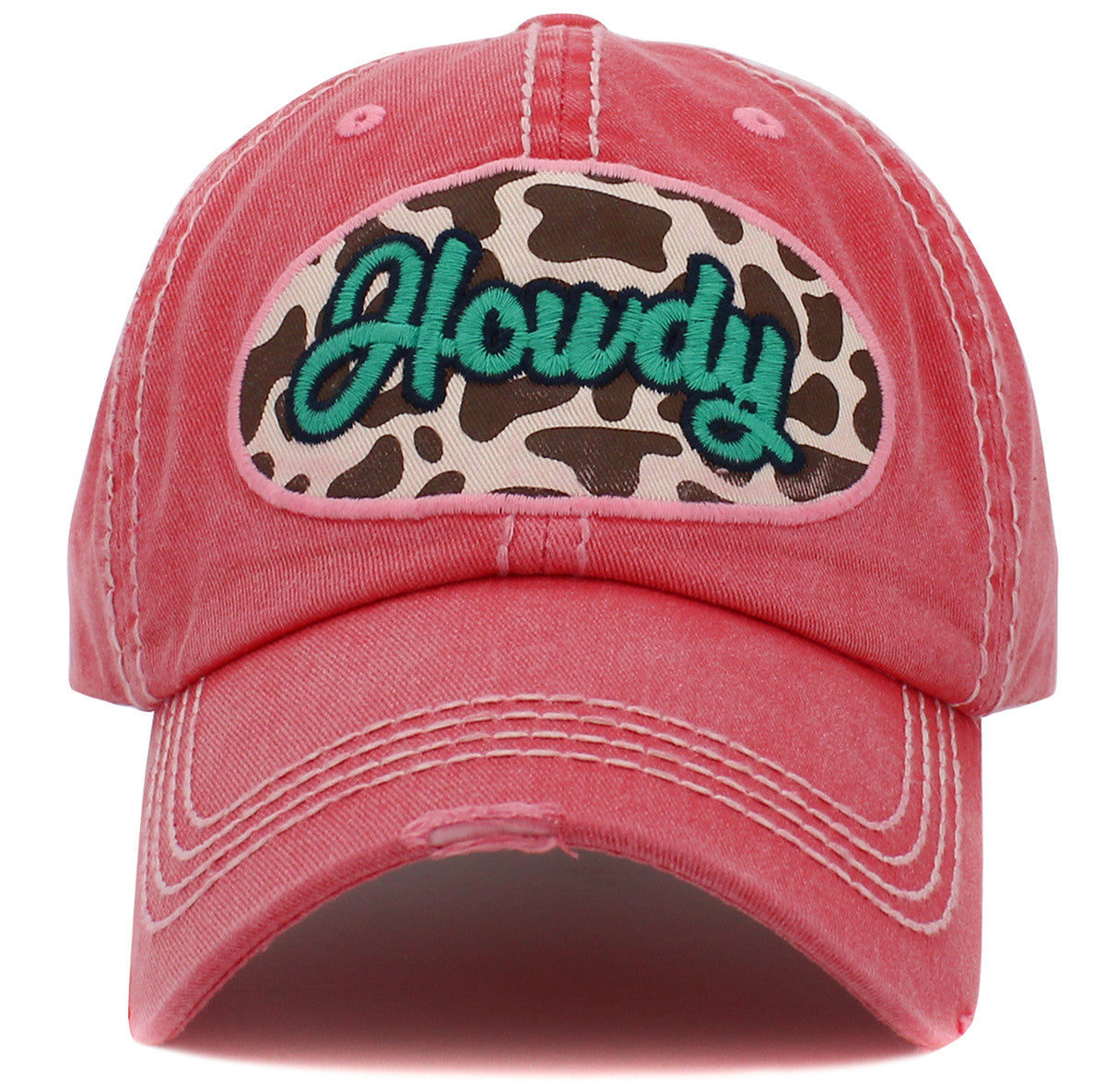 KBV-1495 Howdy Cow Print Hot Pink