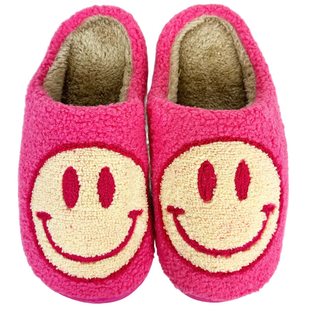 SF-1120 Beige Smile Hot Pink Slippers