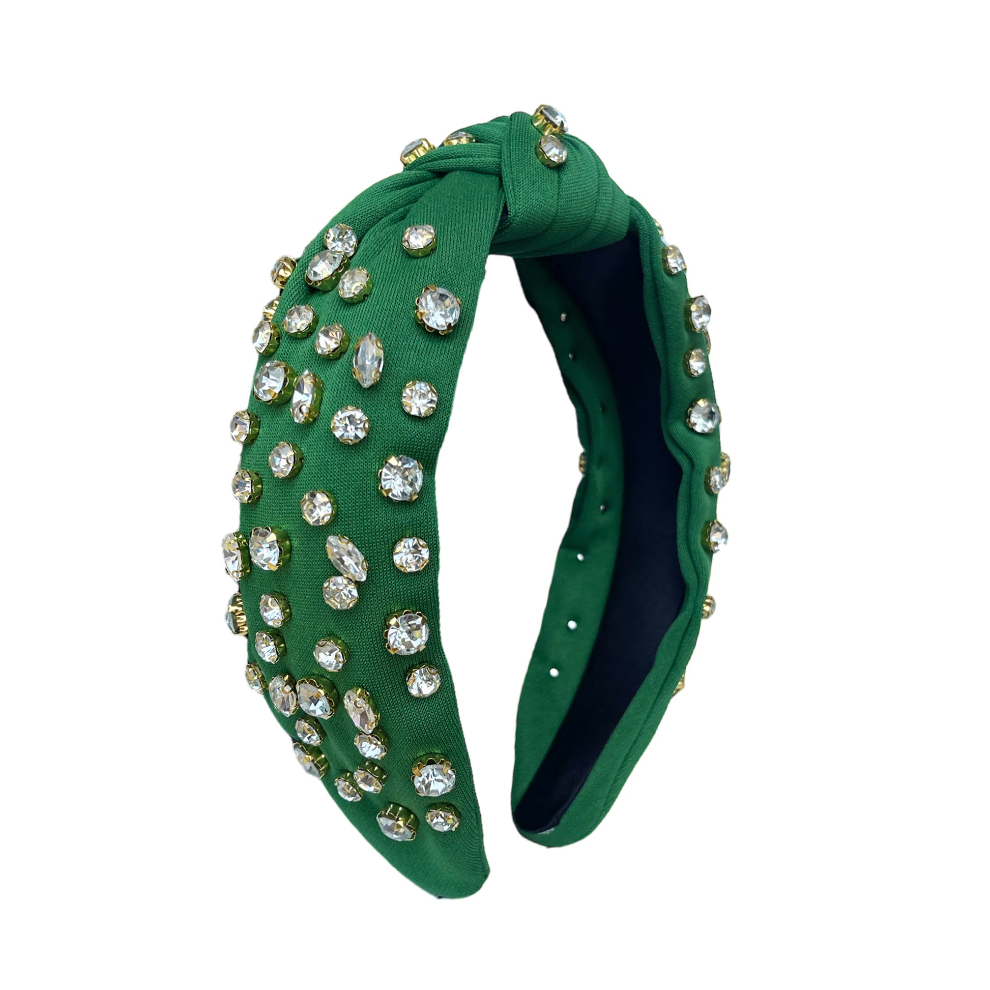 HB-9213 Clear Top Knot Headband Green