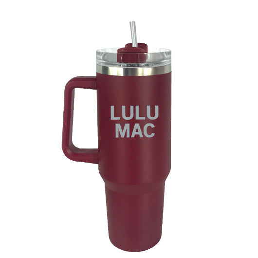 SC-4412-LM Morgan Tumbler Maroon with Grey Logo